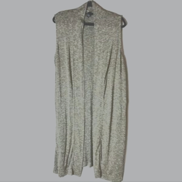 Alfani XXL duster vest in grey - Picture 3 of 4